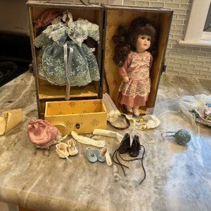 "Trudy Traveler" Porcelain Doll by Show-Stoppers Inc.